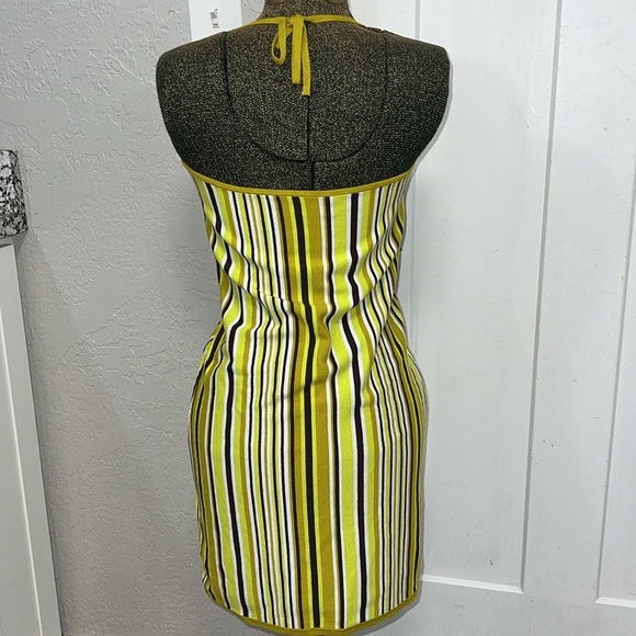 ARITZIA SUNDAY BEST JETT DRESS GREEN BROWN YELLOW SIZE LARGE - Picture 8 of 16